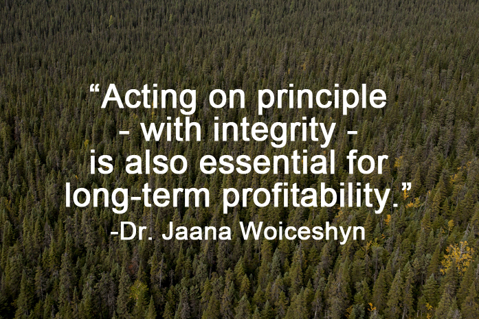Dr. Jaana Woiceshyn quote