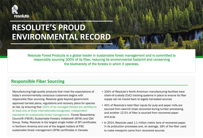 Sustainable forestry