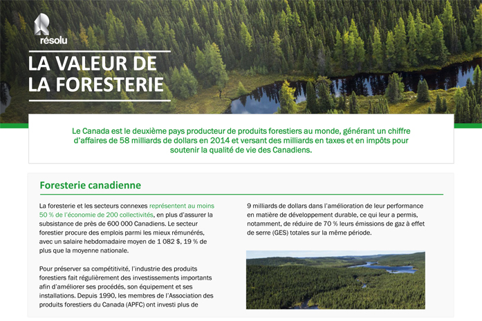 Foresterie au Canada