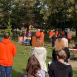 Resolute employees plant a tree to honor residential school survivors